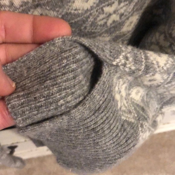 Gap Gray wool blend long sleeve sweater XL - Picture 4 of 5